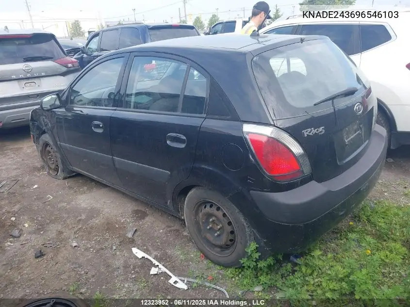 2009 Kia Rio5 Ex/Ex-Convenience/Ex-Sport VIN: KNADE243696546103 Lot: 12323952