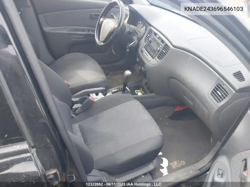 2009 Kia Rio5 Ex/Ex-Convenience/Ex-Sport VIN: KNADE243696546103 Lot: 12323952