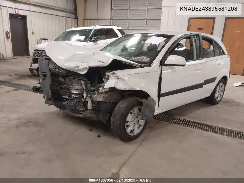 2009 Kia Rio5 Lx VIN: KNADE243896581208 Lot: 41607956
