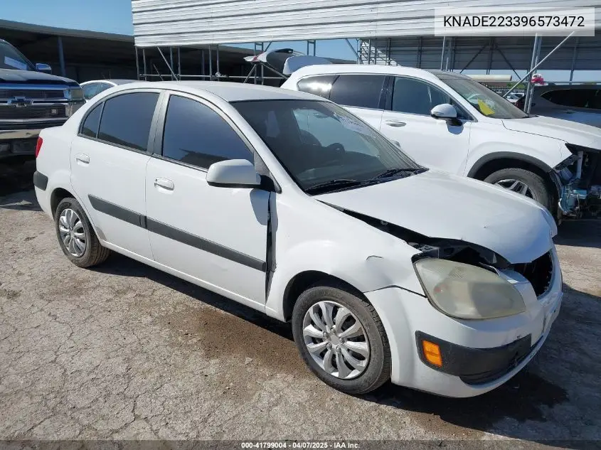 2009 Kia Rio Lx VIN: KNADE223396573472 Lot: 41799004