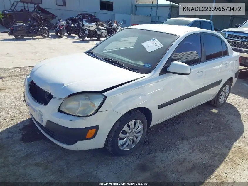 2009 Kia Rio Lx VIN: KNADE223396573472 Lot: 41799004