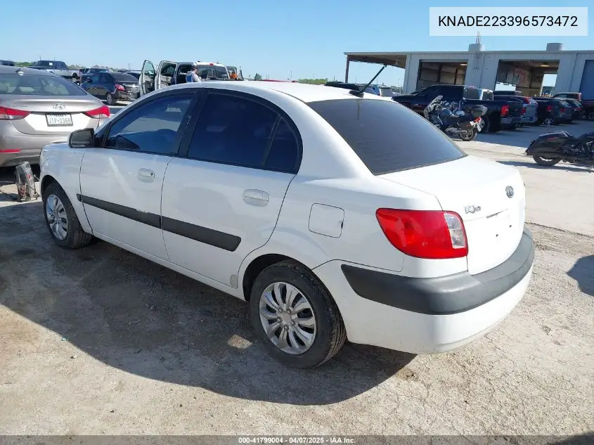 2009 Kia Rio Lx VIN: KNADE223396573472 Lot: 41799004