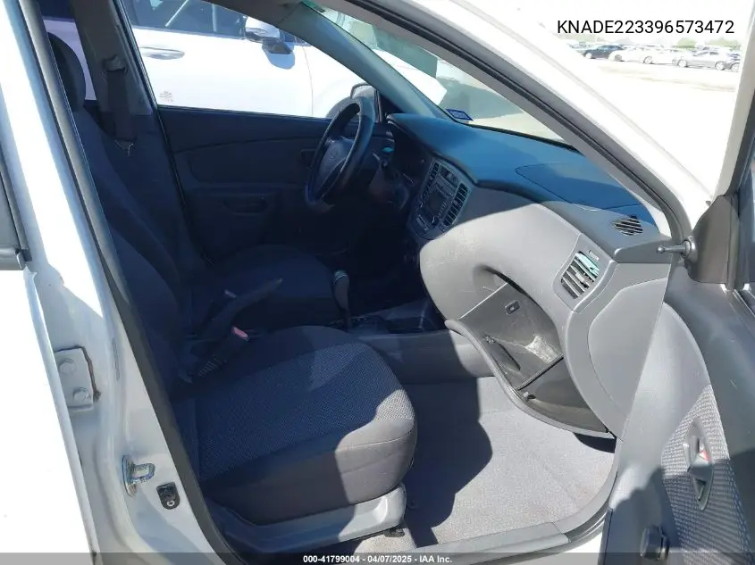 2009 Kia Rio Lx VIN: KNADE223396573472 Lot: 41799004