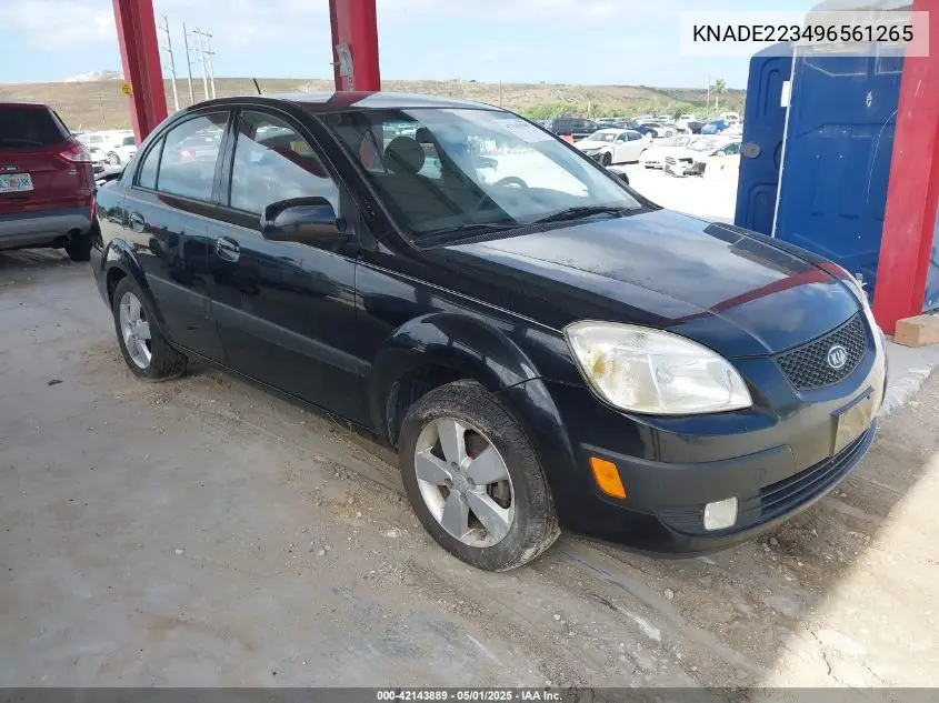 2009 Kia Rio Sx VIN: KNADE223496561265 Lot: 42143889