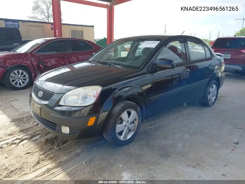 2009 Kia Rio Sx VIN: KNADE223496561265 Lot: 42143889