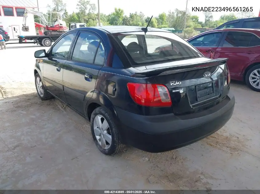 2009 Kia Rio Sx VIN: KNADE223496561265 Lot: 42143889