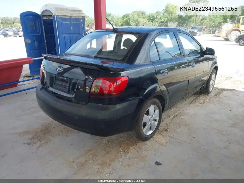 2009 Kia Rio Sx VIN: KNADE223496561265 Lot: 42143889