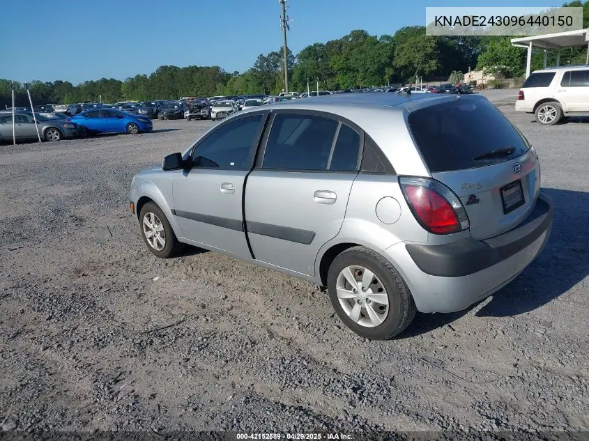 2009 Kia Rio5 Lx VIN: KNADE243096440150 Lot: 42152589