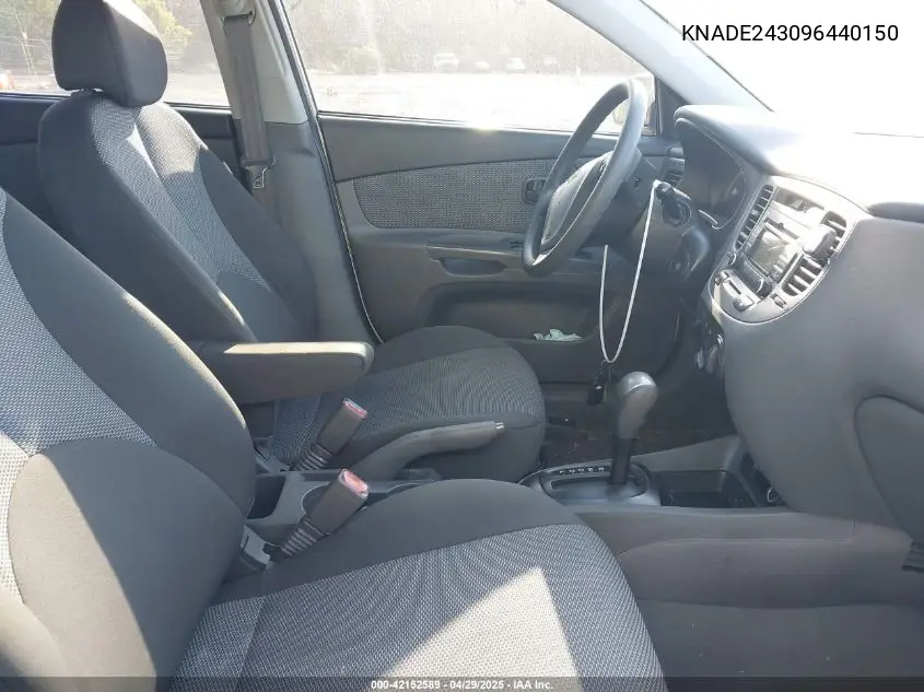 2009 Kia Rio5 Lx VIN: KNADE243096440150 Lot: 42152589