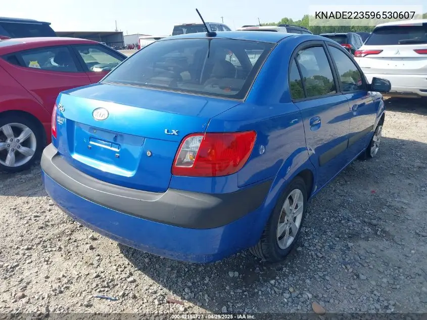 2009 Kia Rio Lx VIN: KNADE223596530607 Lot: 42154727