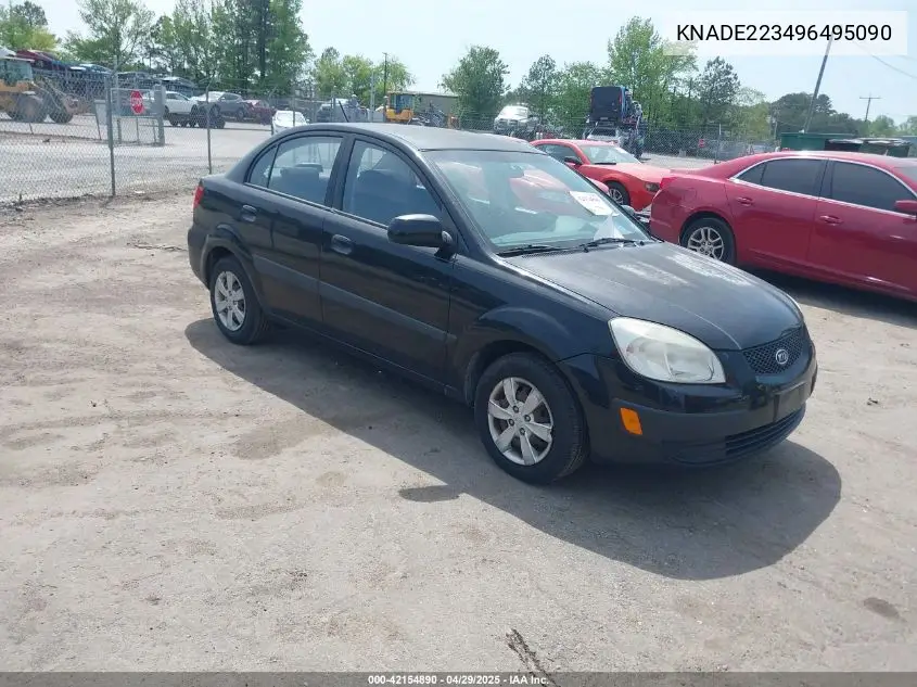 2009 Kia Rio Lx VIN: KNADE223496495090 Lot: 42154890