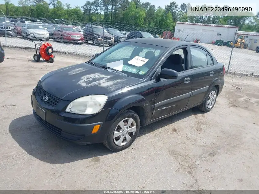 2009 Kia Rio Lx VIN: KNADE223496495090 Lot: 42154890