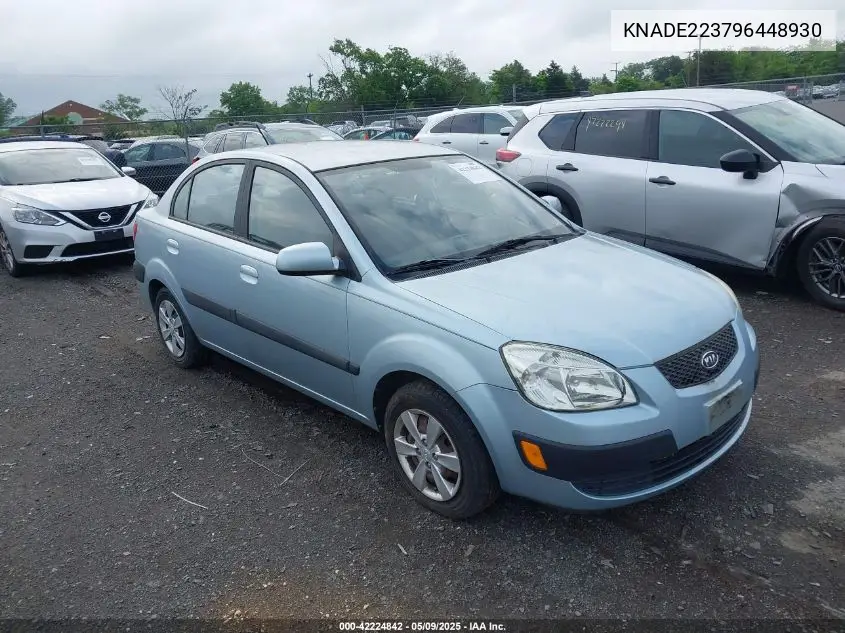 2009 Kia Rio Lx VIN: KNADE223796448930 Lot: 42224842