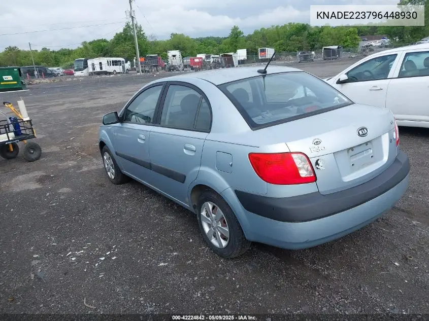 2009 Kia Rio Lx VIN: KNADE223796448930 Lot: 42224842