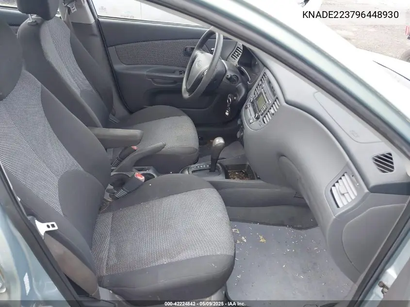 2009 Kia Rio Lx VIN: KNADE223796448930 Lot: 42224842