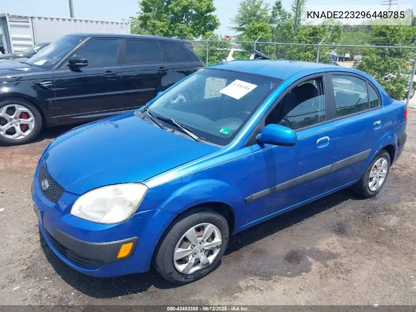 2009 Kia Rio Lx VIN: KNADE223296448785 Lot: 42483358