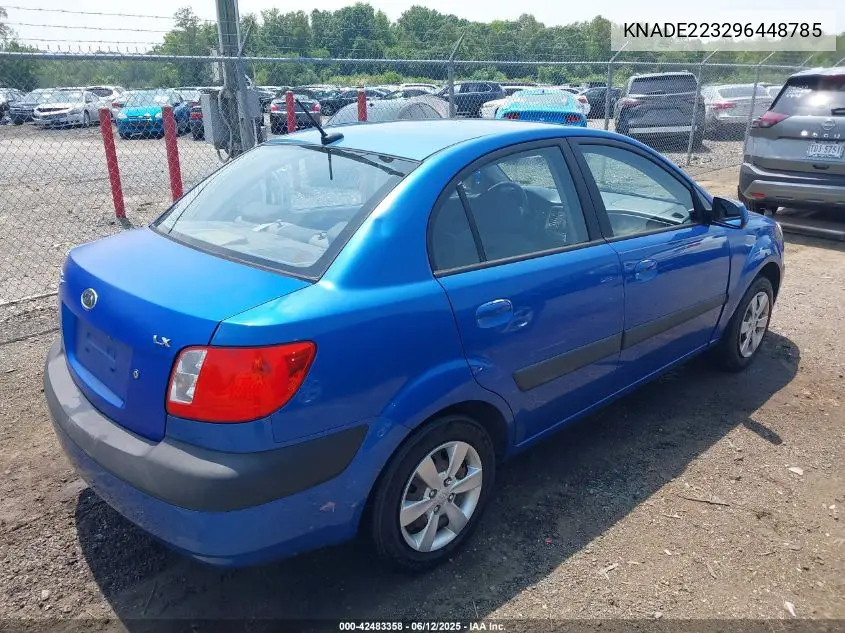 2009 Kia Rio Lx VIN: KNADE223296448785 Lot: 42483358
