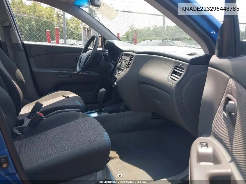 2009 Kia Rio Lx VIN: KNADE223296448785 Lot: 42483358