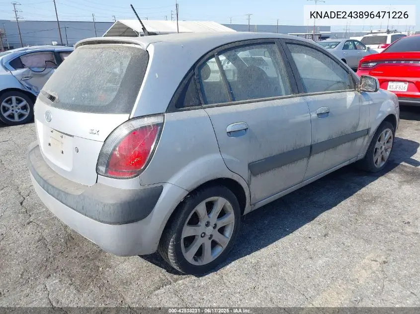 2009 Kia Rio5 Sx VIN: KNADE243896471226 Lot: 42538231