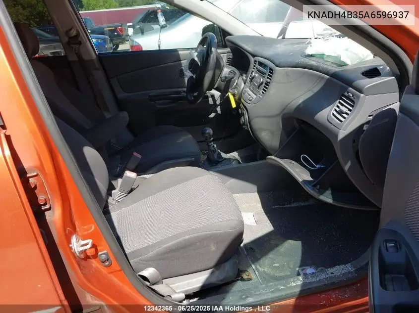 2010 Kia Rio Ex/Ex-Convenience VIN: KNADH4B35A6596937 Lot: 12342365
