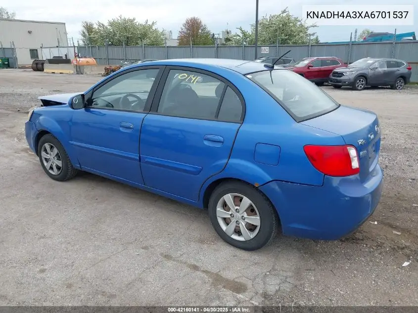 2010 Kia Rio Lx VIN: KNADH4A3XA6701537 Lot: 42160141