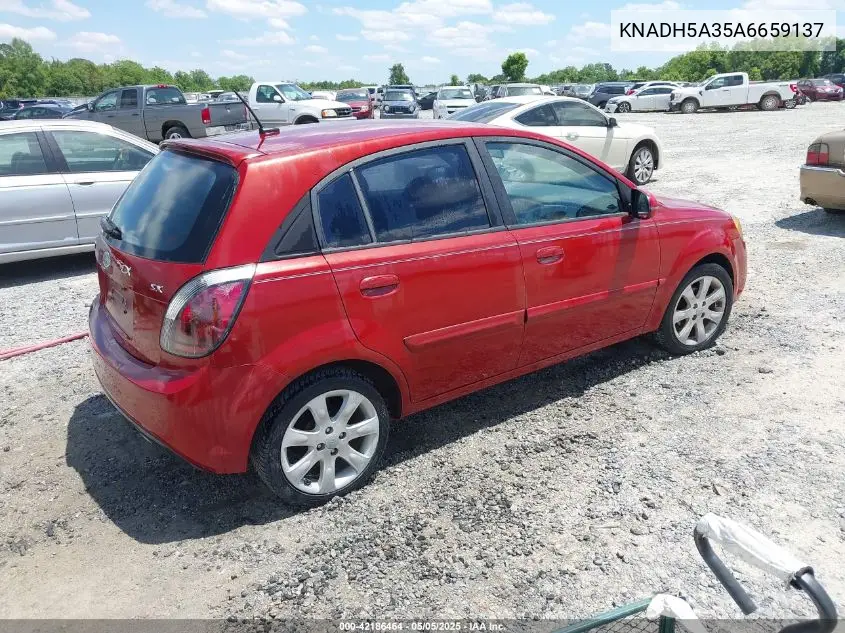 2010 Kia Rio5 Sx VIN: KNADH5A35A6659137 Lot: 42186464