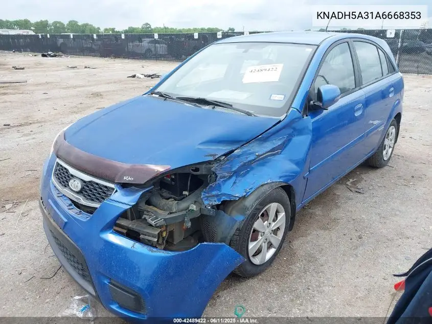 2010 Kia Rio5 Lx VIN: KNADH5A31A6668353 Lot: 42489422