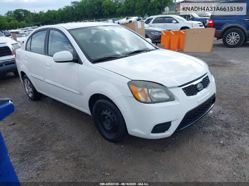 2010 Kia Rio Lx VIN: KNADH4A31A6615159 Lot: 42522138