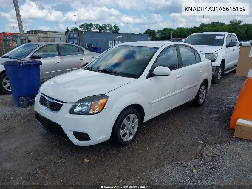 2010 Kia Rio Lx VIN: KNADH4A31A6615159 Lot: 42522138