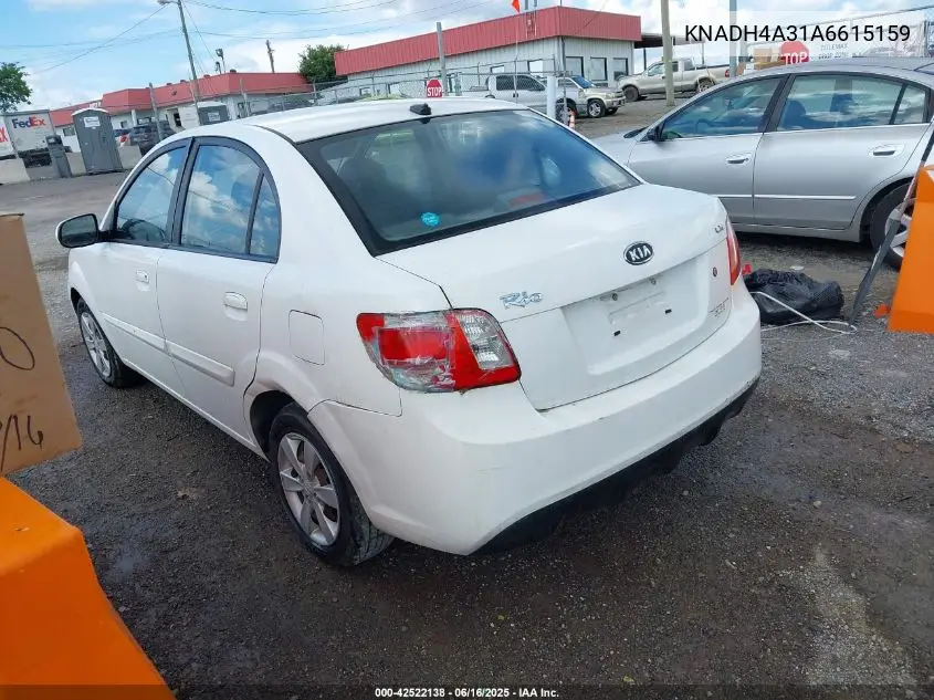 2010 Kia Rio Lx VIN: KNADH4A31A6615159 Lot: 42522138