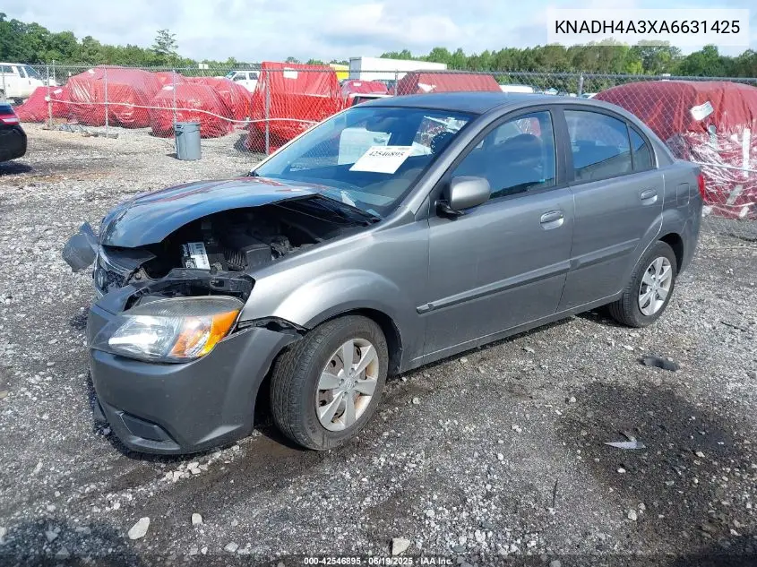 2010 Kia Rio Lx VIN: KNADH4A3XA6631425 Lot: 42546895