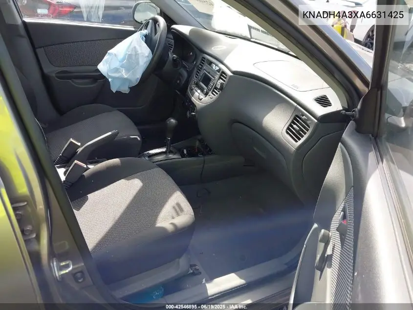 2010 Kia Rio Lx VIN: KNADH4A3XA6631425 Lot: 42546895