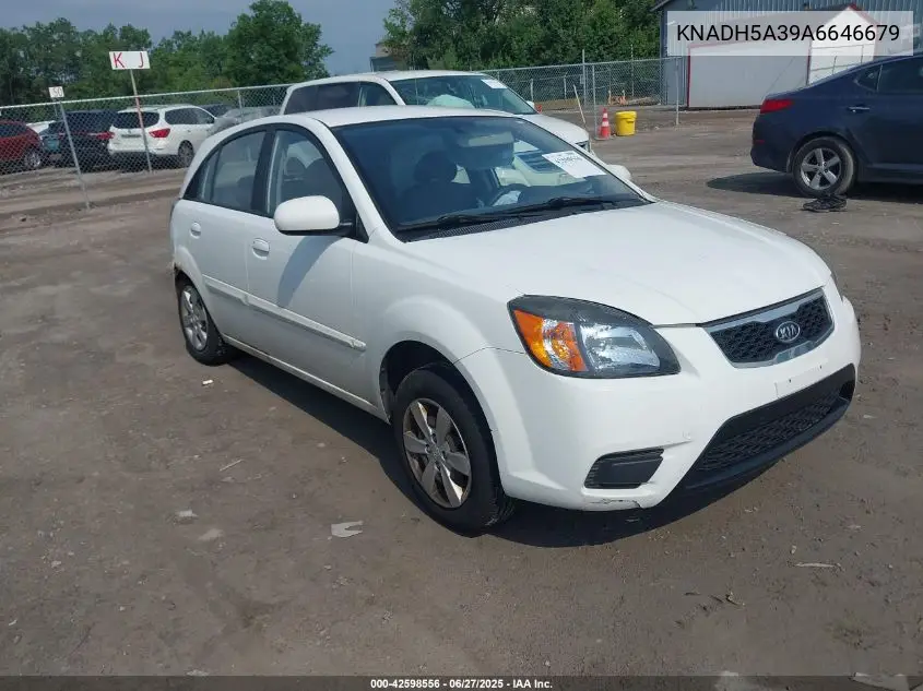 2010 Kia Rio Lx VIN: KNADH5A39A6646679 Lot: 42598556