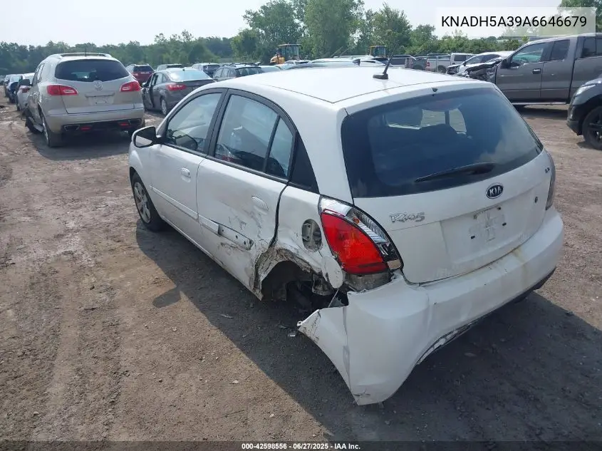 2010 Kia Rio Lx VIN: KNADH5A39A6646679 Lot: 42598556