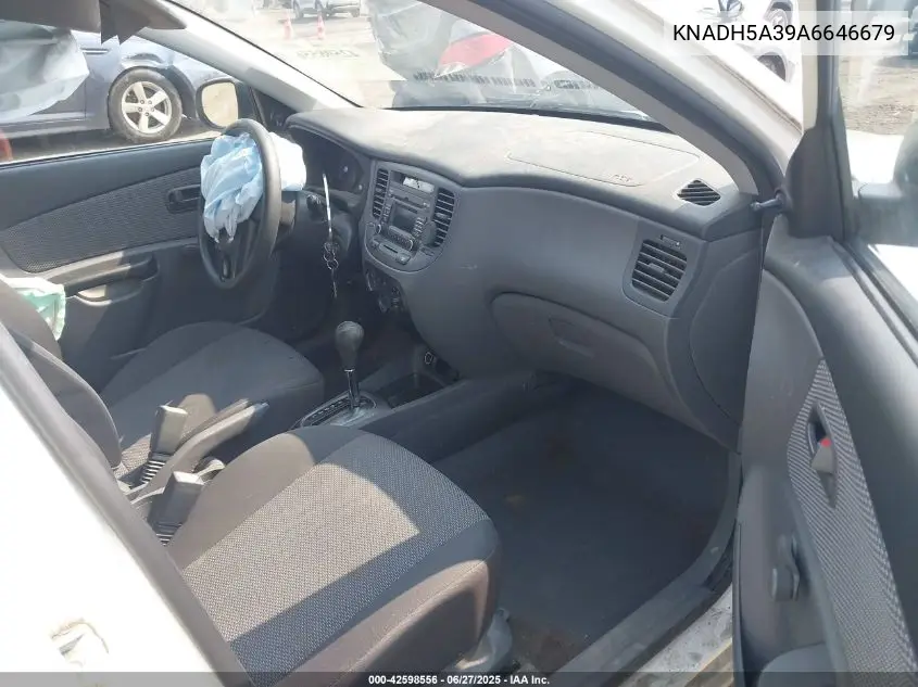 2010 Kia Rio Lx VIN: KNADH5A39A6646679 Lot: 42598556