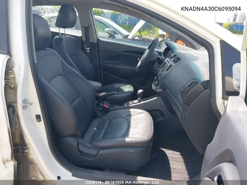 2012 Kia Rio VIN: KNADN4A30C6095094 Lot: 12339114