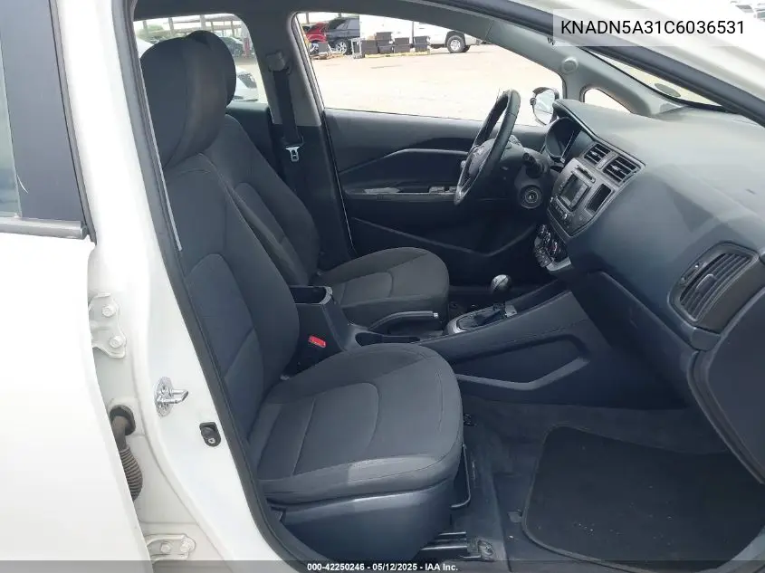 2012 Kia Rio5 Ex VIN: KNADN5A31C6036531 Lot: 42250246