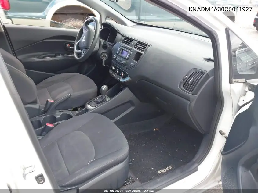 2012 Kia Rio Lx VIN: KNADM4A30C6041927 Lot: 42250761