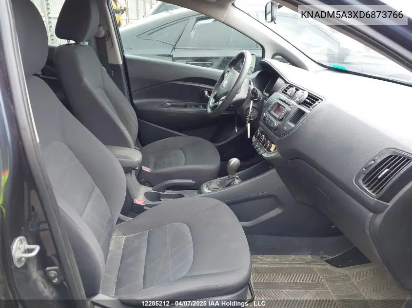 2013 Kia Rio Ex/Lx/Lx+/Sx VIN: KNADM5A3XD6873766 Lot: 12285212X