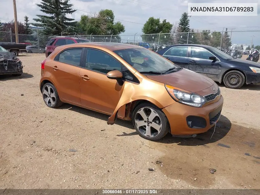 2013 Kia Rio Ex/Sx VIN: KNADN5A31D6789283 Lot: 30066046