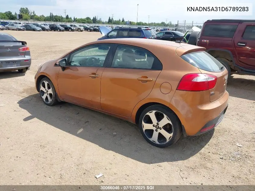 2013 Kia Rio Ex/Sx VIN: KNADN5A31D6789283 Lot: 30066046