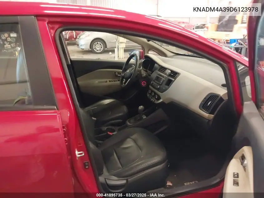 2013 Kia Rio Lx VIN: KNADM4A39D6123978 Lot: 41895735