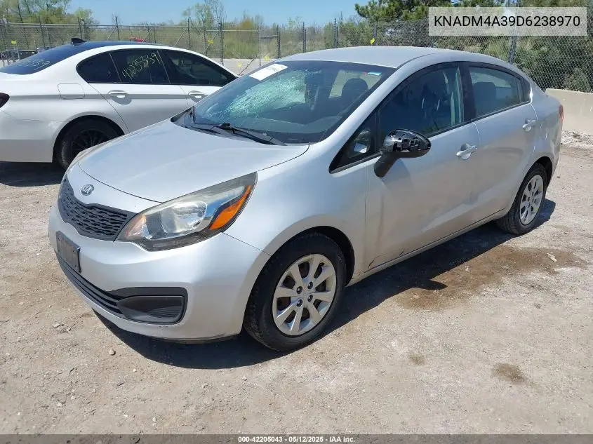 2013 Kia Rio Lx VIN: KNADM4A39D6238970 Lot: 42205043