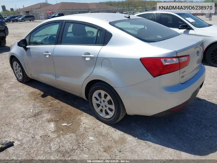 2013 Kia Rio Lx VIN: KNADM4A39D6238970 Lot: 42205043