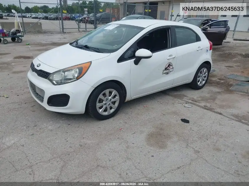 2013 Kia Rio Lx VIN: KNADM5A37D6245633 Lot: 42593917