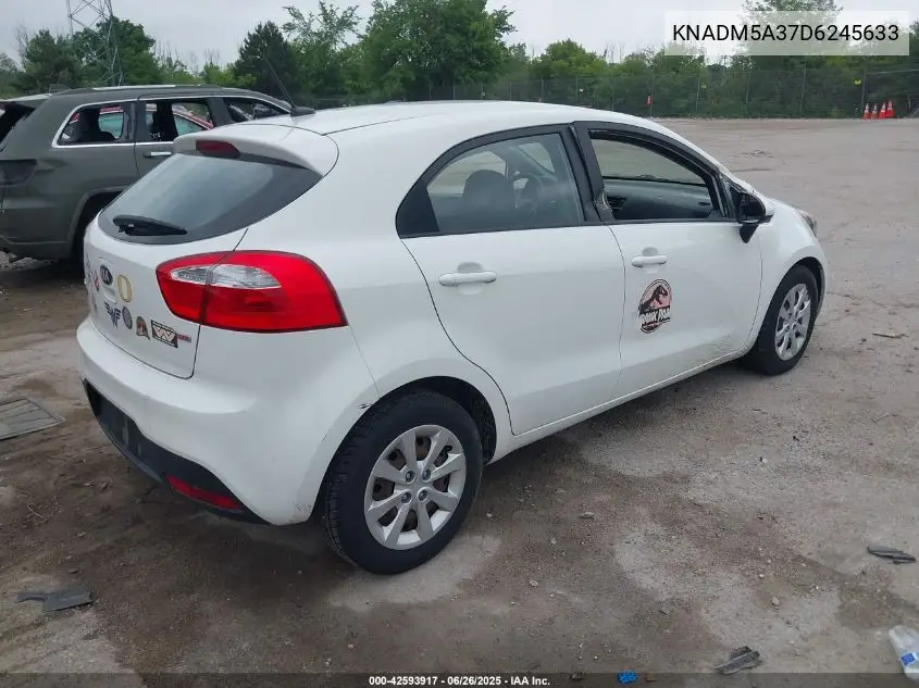 2013 Kia Rio Lx VIN: KNADM5A37D6245633 Lot: 42593917