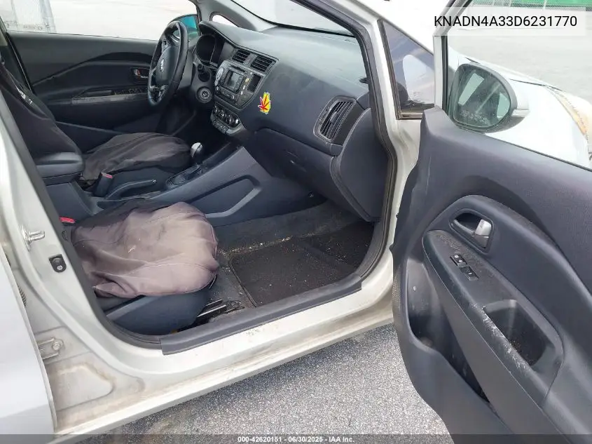 2013 Kia Rio Ex VIN: KNADN4A33D6231770 Lot: 42620151