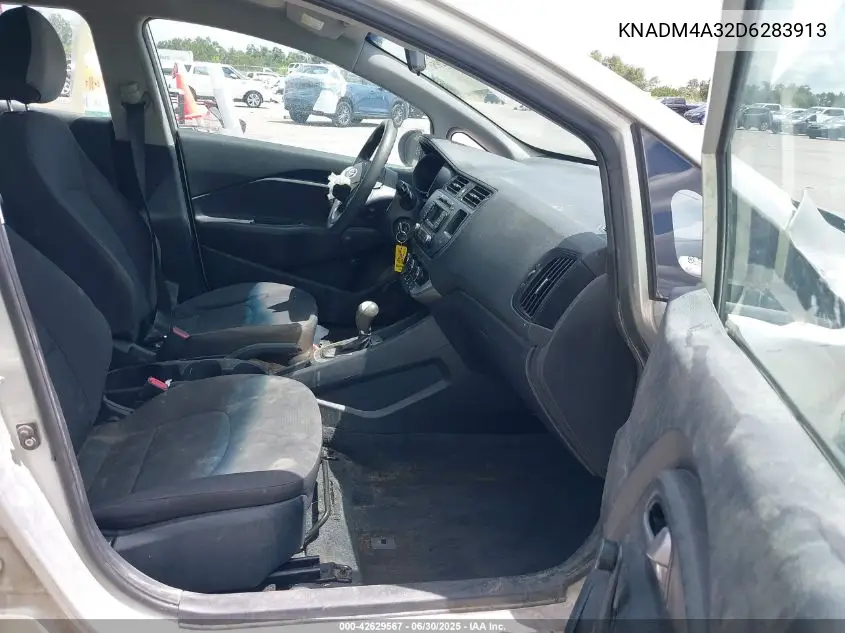 2013 Kia Rio Lx VIN: KNADM4A32D6283913 Lot: 42629567