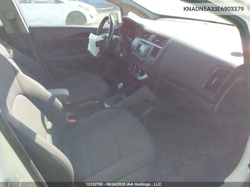 2014 Kia Rio Ex/Lx/Lx+/Sx VIN: KNADN5A33E6903379 Lot: 12332750