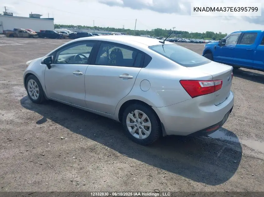 2014 Kia Rio Ex/Ex+/Lx/Lx+/Sx VIN: KNADM4A37E6395799 Lot: 12332830X